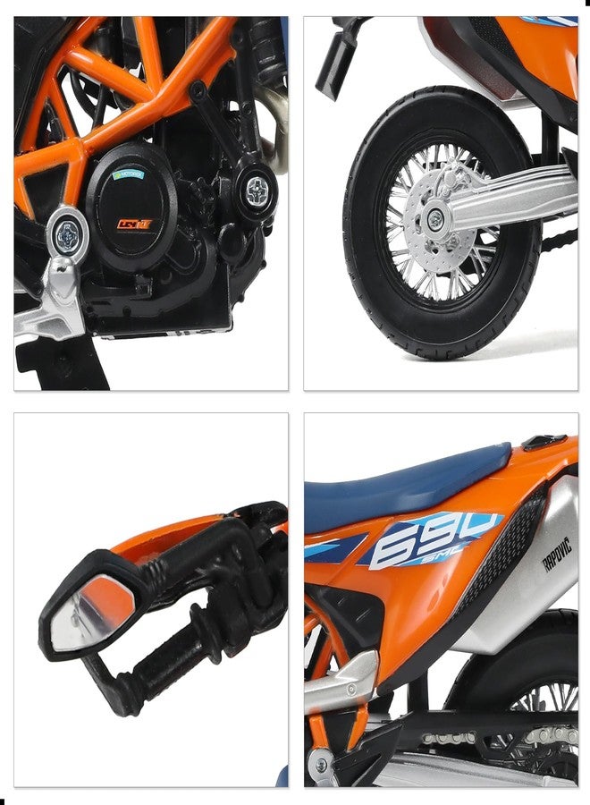 Risopen Dirtbike Toy Motorcycle Compatible for KTM 690 SMCR 1:12 Dirtbike Toy Motorcycle Model for Kid Age 8-14 - Image 5